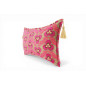 Turkish Fabric Pillow Cover 12x20, Mazenda Pink Boho Throw Pillow, Tigers Eye Pattern Decorative Sofa Accent Ethnic Cushion Case Turkish Fabric Pillow Cover 12x20, Mazenda Pink Boho Throw Pillow, Tigers Eye Pattern Decorative Sofa Accent Ethnic Cushion Case