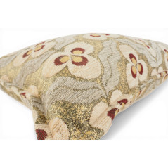 Turkish Fabric Pillow Cover 12x20, Beige Boho Throw Pillow, Tigers Eye Pattern Decorative Sofa Accent Ethnic Cushion Case