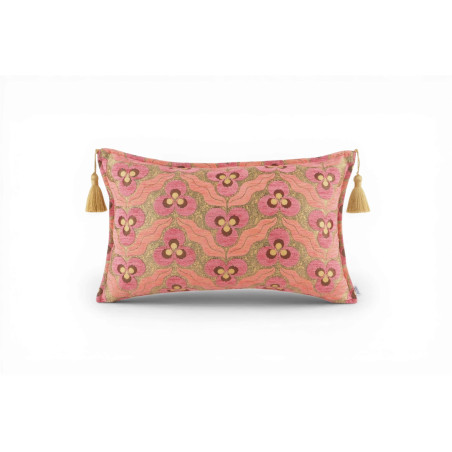 pink fabric cushion cover