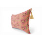 Turkish Fabric Pillow Cover 12x20, Pale Pink Boho Throw Pillow, Tigers Eye Pattern Decorative Sofa Accent Ethnic Cushion Case Turkish Fabric Pillow Cover 12x20, Pale Pink Boho Throw Pillow, Tigers Eye Pattern Decorative Sofa Accent Ethnic Cushion Case