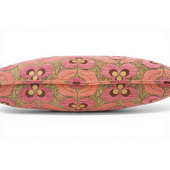 Turkish Fabric Pillow Cover 12x20, Pale Pink Boho Throw Pillow, Tigers Eye Pattern Decorative Sofa Accent Ethnic Cushion Case