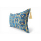 Turkish Fabric Pillow Cover 12x20, Royal Blue Boho Throw Pillow, Tigers Eye Pattern Decorative Sofa Accent Ethnic Cushion Case Turkish Fabric Pillow Cover 12x20, Royal Blue Boho Throw Pillow, Tigers Eye Pattern Decorative Sofa Accent Ethnic Cushion Case
