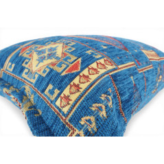 Turkish Fabric Pillow Cover 12x20, Royal Blue Boho Throw Pillow, Dream Pattern Decorative Sofa Accent Ethnic Cushion Case