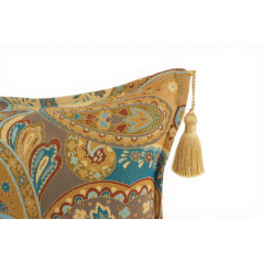 Turkish Fabric Pillow Cover 12x20, Boho Throw Pillow, Paisley Pattern Decorative Sofa Accent Ethnic Cushion Case Made in Turkey