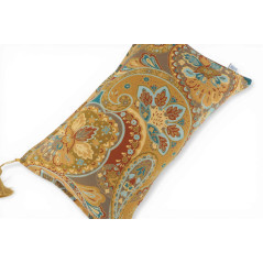 Turkish Fabric Pillow Cover 12x20, Boho Throw Pillow, Paisley Pattern Decorative Sofa Accent Ethnic Cushion Case Made in Turkey
