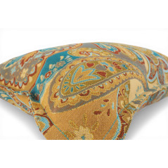 Turkish Fabric Pillow Cover 12x20, Boho Throw Pillow, Paisley Pattern Decorative Sofa Accent Ethnic Cushion Case Made in Turkey