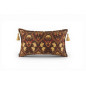 Turkish Fabric Pillow Cover 12x20, Brown Boho Throw Pillow, Carnation Pattern Decorative Sofa Accent Ethnic Cushion Case Turkish Fabric Pillow Cover 12x20, Brown Boho Throw Pillow, Carnation Pattern Decorative Sofa Accent Ethnic Cushion Case