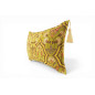Turkish Fabric Pillow Cover 12x20, Pistachio Green Boho Throw Pillow, Carnation Pattern Decorative Sofa Accent Ethnic Cushion