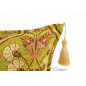 Turkish Fabric Pillow Cover 12x20, Pistachio Green Boho Throw Pillow, Carnation Pattern Decorative Sofa Accent Ethnic Cushion