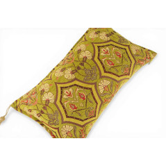 Turkish Fabric Pillow Cover 12x20, Pistachio Green Boho Throw Pillow, Carnation Pattern Decorative Sofa Accent Ethnic Cushion