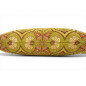 Turkish Fabric Pillow Cover 12x20, Pistachio Green Boho Throw Pillow, Carnation Pattern Decorative Sofa Accent Ethnic Cushion