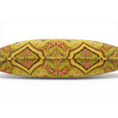 Turkish Fabric Pillow Cover 12x20, Pistachio Green Boho Throw Pillow, Carnation Pattern Decorative Sofa Accent Ethnic Cushion