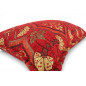 Turkish Fabric Pillow Cover 12x20, Red Boho Throw Pillow, Carnation Pattern Decorative Sofa Accent Ethnic Cushion Case Turkish Fabric Pillow Cover 12x20, Red Boho Throw Pillow, Carnation Pattern Decorative Sofa Accent Ethnic Cushion Case