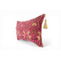 Turkish Fabric Pillow Cover 12x20, Mazenda Pink Boho Throw Pillow, Carnation Pattern Decorative Sofa Accent Ethnic Cushion Case Turkish Fabric Pillow Cover 12x20, Mazenda Pink Boho Throw Pillow, Carnation Pattern Decorative Sofa Accent Ethnic Cushion Case