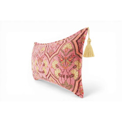 Fabric Pillow,Fabric Pillow 12x20,Pale Pink Carnation Pattern Turkish Fabric Pillow,Decorative Throw Pillow,Bohemian Pillow