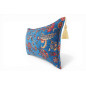 Turkish Fabric Pillow Cover 12x20, Royal Blue Boho Throw Pillow,Caucasus Carnation Pattern Decorative Sofa Accent Ethnic Cushion Turkish Fabric Pillow Cover 12x20, Royal Blue Boho Throw Pillow,Caucasus Carnation Pattern Decorative Sofa Accent Ethnic Cushion