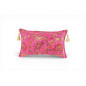 Turkish Fabric Pillow Cover 12x20, Mazenda Pink Boho Throw Pillow, Caucasus Carnation Pattern Decorative Sofa Accent Ethnic