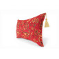 Turkish Fabric Pillow Cover 12x20, Red Boho Throw Pillow, Caucasus Carnation Pattern Decorative Sofa Accent Ethnic Cushion Case Turkish Fabric Pillow Cover 12x20, Red Boho Throw Pillow, Caucasus Carnation Pattern Decorative Sofa Accent Ethnic Cushion Case