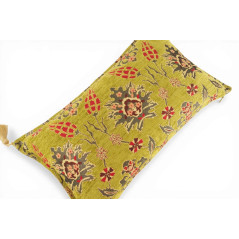 Turkish Fabric Pillow Cover 12x20,Pistachio Green Boho Throw Pillow,Topkapi Palace Pattern Decorative Sofa Accent Ethnic Cushion