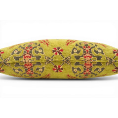 Turkish Fabric Pillow Cover 12x20,Pistachio Green Boho Throw Pillow,Topkapi Palace Pattern Decorative Sofa Accent Ethnic Cushion