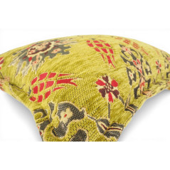 Turkish Fabric Pillow Cover 12x20,Pistachio Green Boho Throw Pillow,Topkapi Palace Pattern Decorative Sofa Accent Ethnic Cushion