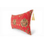 Turkish Fabric Pillow Cover 12x20, Red Boho Throw Pillow, Topkapi Palace Pattern Decorative Sofa Accent Ethnic Cushion Case Turkish Fabric Pillow Cover 12x20, Red Boho Throw Pillow, Topkapi Palace Pattern Decorative Sofa Accent Ethnic Cushion Case