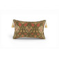 Turkish Fabric Pillow Cover 12x20, Moss Green Boho Throw Pillow, Topkapi Palace Pattern Decorative Sofa Accent Ethnic Cushion