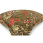 Turkish Fabric Pillow Cover 12x20, Moss Green Boho Throw Pillow, Topkapi Palace Pattern Decorative Sofa Accent Ethnic Cushion