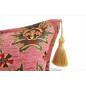 Turkish Fabric Pillow Cover 12x20, Pale Pink Boho Throw Pillow,Topkapi Palace Pattern Decorative Sofa Accent Ethnic Cushion Case