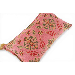 Turkish Fabric Pillow Cover 12x20, Pale Pink Boho Throw Pillow,Topkapi Palace Pattern Decorative Sofa Accent Ethnic Cushion Case