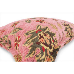 Turkish Fabric Pillow Cover 12x20, Pale Pink Boho Throw Pillow,Topkapi Palace Pattern Decorative Sofa Accent Ethnic Cushion Case