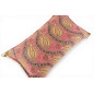 Turkish Fabric Pillow Cover 12x20, Pale Pink Boho Throw Pillow,Running Water Tulip Pattern Decorative Sofa Accent Ethnic Cushion