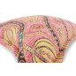 Turkish Fabric Pillow Cover 12x20, Pale Pink Boho Throw Pillow,Running Water Tulip Pattern Decorative Sofa Accent Ethnic Cushion