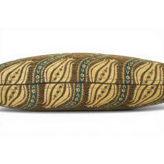 Turkish Fabric Pillow Cover 12x20,Moss Green Boho Throw Pillow,Running Water Tulip Pattern Decorative Sofa Accent Ethnic Cushion