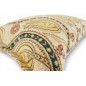 Turkish Fabric Pillow Cover 12x20, Beige Boho Throw Pillow, Running Water Tulip Pattern Decorative Sofa Accent Ethnic Cushion Turkish Fabric Pillow Cover 12x20, Beige Boho Throw Pillow, Running Water Tulip Pattern Decorative Sofa Accent Ethnic Cushion