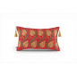 Turkish Fabric Pillow Cover 12x20, Red Boho Throw Pillow, Running Water Tulip Pattern Decorative Sofa Accent Ethnic Cushion Case Turkish Fabric Pillow Cover 12x20, Red Boho Throw Pillow, Running Water Tulip Pattern Decorative Sofa Accent Ethnic Cushion Case
