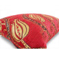 Turkish Fabric Pillow Cover 12x20, Red Boho Throw Pillow, Running Water Tulip Pattern Decorative Sofa Accent Ethnic Cushion Case Turkish Fabric Pillow Cover 12x20, Red Boho Throw Pillow, Running Water Tulip Pattern Decorative Sofa Accent Ethnic Cushion Case