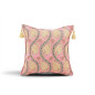 Turkish Fabric Pillow Cover 18x18, Pale Pink Boho Throw Pillow,Running Water Tulip Pattern Decorative Sofa Accent Ethnic Cushion Turkish Fabric Pillow Cover 18x18, Pale Pink Boho Throw Pillow,Running Water Tulip Pattern Decorative Sofa Accent Ethnic Cushion