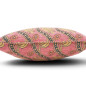 Turkish Fabric Pillow Cover 18x18, Pale Pink Boho Throw Pillow,Running Water Tulip Pattern Decorative Sofa Accent Ethnic Cushion Turkish Fabric Pillow Cover 18x18, Pale Pink Boho Throw Pillow,Running Water Tulip Pattern Decorative Sofa Accent Ethnic Cushion