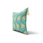 Turkish Fabric Pillow Cover 18x18, Turquoise Blue Boho Throw Pillow, Running Water Tulip Pattern Decorative Sofa Accent Ethnic Turkish Fabric Pillow Cover 18x18, Turquoise Blue Boho Throw Pillow, Running Water Tulip Pattern Decorative Sofa Accent Ethnic