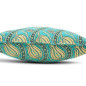 Turkish Fabric Pillow Cover 18x18, Turquoise Blue Boho Throw Pillow, Running Water Tulip Pattern Decorative Sofa Accent Ethnic Turkish Fabric Pillow Cover 18x18, Turquoise Blue Boho Throw Pillow, Running Water Tulip Pattern Decorative Sofa Accent Ethnic
