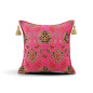 Turkish Fabric Pillow Cover 18x18, Mazenda Pink Boho Throw Pillow, Topkapi Palace Pattern Decorative Sofa Accent Ethnic Cushion Turkish Fabric Pillow Cover 18x18, Mazenda Pink Boho Throw Pillow, Topkapi Palace Pattern Decorative Sofa Accent Ethnic Cushion