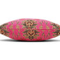 Turkish Fabric Pillow Cover 18x18, Mazenda Pink Boho Throw Pillow, Topkapi Palace Pattern Decorative Sofa Accent Ethnic Cushion Turkish Fabric Pillow Cover 18x18, Mazenda Pink Boho Throw Pillow, Topkapi Palace Pattern Decorative Sofa Accent Ethnic Cushion