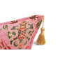 Turkish Fabric Pillow Cover 18x18, Pale Pink Boho Throw Pillow, Topkapi Palace Pattern Decorative Sofa Accent Ethnic Cushion