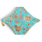 Turkish Fabric Pillow Cover 18x18, Turquoise Blue Boho Throw Pillow,Topkapi Palace Pattern Decorative Sofa Accent Ethnic Cushion Turkish Fabric Pillow Cover 18x18, Turquoise Blue Boho Throw Pillow,Topkapi Palace Pattern Decorative Sofa Accent Ethnic Cushion