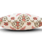 Turkish Fabric Pillow Cover 18x18, Beige Boho Throw Pillow, Topkapi Palace Pattern Decorative Sofa Accent Ethnic Cushion Case Turkish Fabric Pillow Cover 18x18, Beige Boho Throw Pillow, Topkapi Palace Pattern Decorative Sofa Accent Ethnic Cushion Case