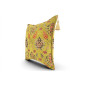Turkish Fabric Pillow Cover 18x18,Pistachio Green Boho Throw Pillow,Topkapi Palace Pattern Decorative Sofa Accent Ethnic Cushion