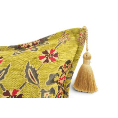 Turkish Fabric Pillow Cover 18x18,Pistachio Green Boho Throw Pillow,Topkapi Palace Pattern Decorative Sofa Accent Ethnic Cushion