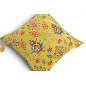 Turkish Fabric Pillow Cover 18x18,Pistachio Green Boho Throw Pillow,Topkapi Palace Pattern Decorative Sofa Accent Ethnic Cushion