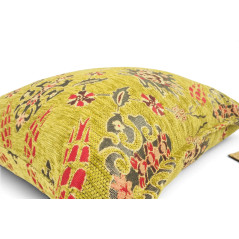 Turkish Fabric Pillow Cover 18x18,Pistachio Green Boho Throw Pillow,Topkapi Palace Pattern Decorative Sofa Accent Ethnic Cushion